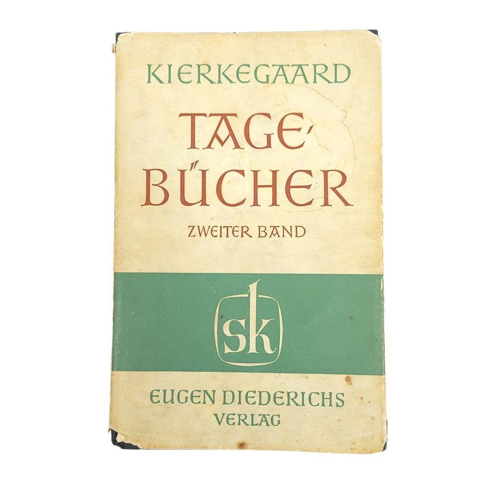 Soren Kierkegaard Die Tage Bucher Zweiter Band II Hardcover Dust Jacket 1963